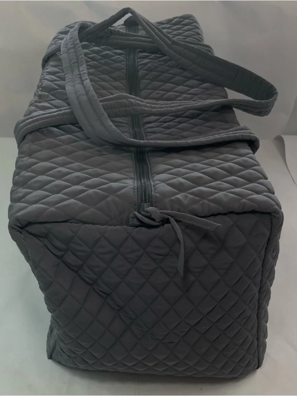 Vera Bradley Large Travel Duffel Bag Microfiber Quiet Shade Gray MSRP$159 NWT - Picture 3 of 10
